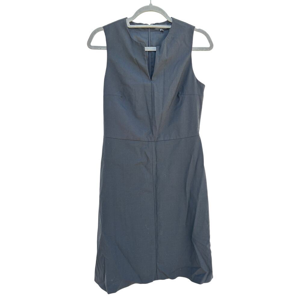 Theory Wool Sheath Dress, Minimalist,‎ Corpcore, Professional, Black, Size 8